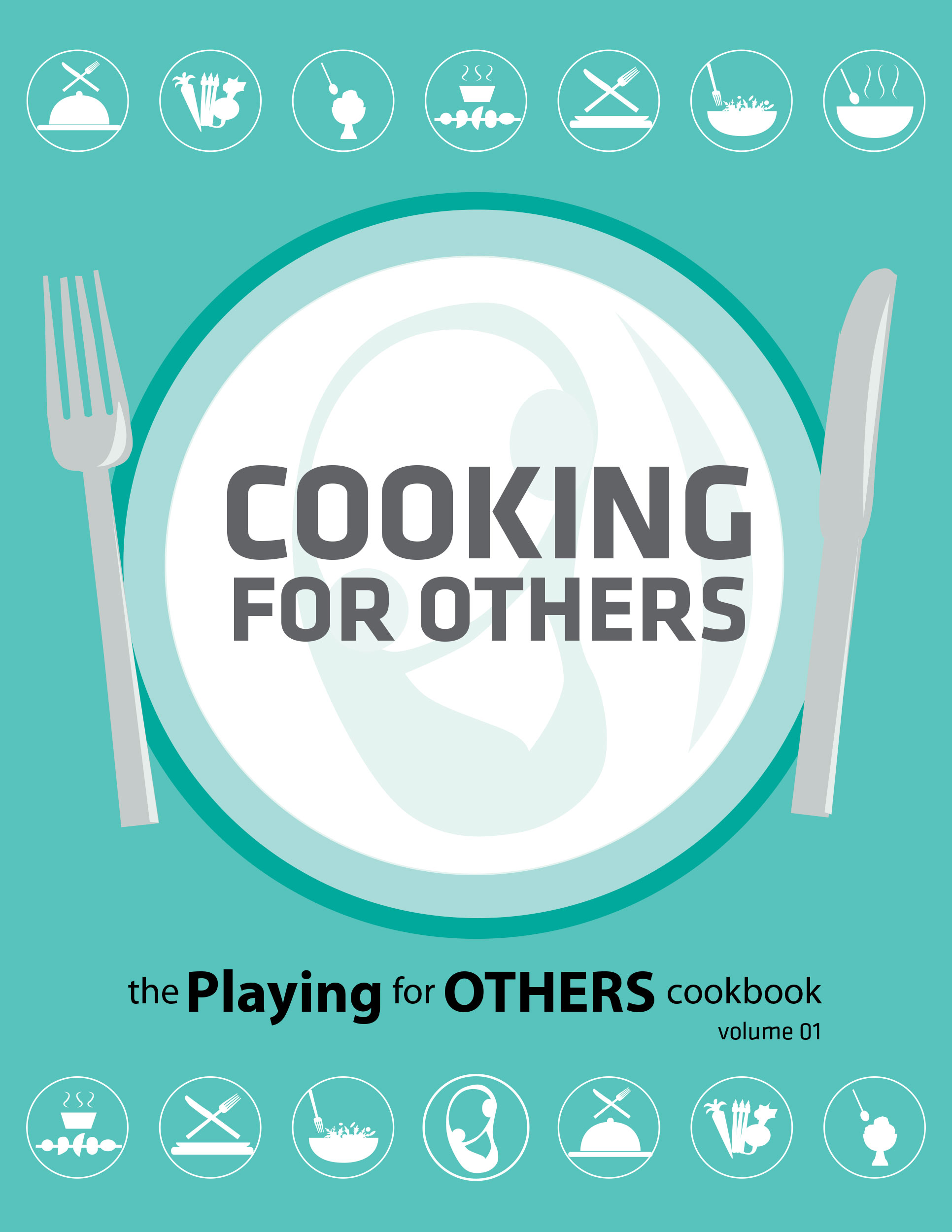Playing for Other, Cooking for Other, Cook book design, Book cover design